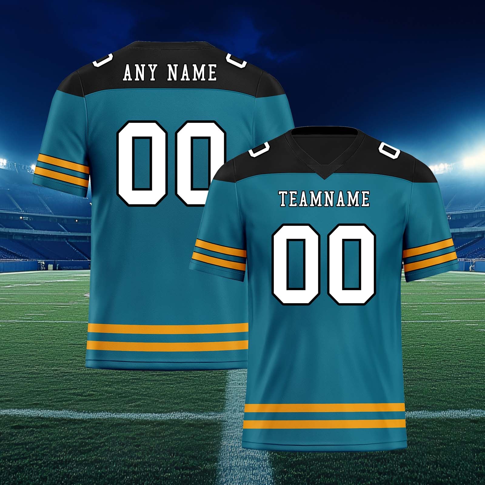 Custom Jacksonville Personalized Authentic Football Jersey FBJ02-E0607-9