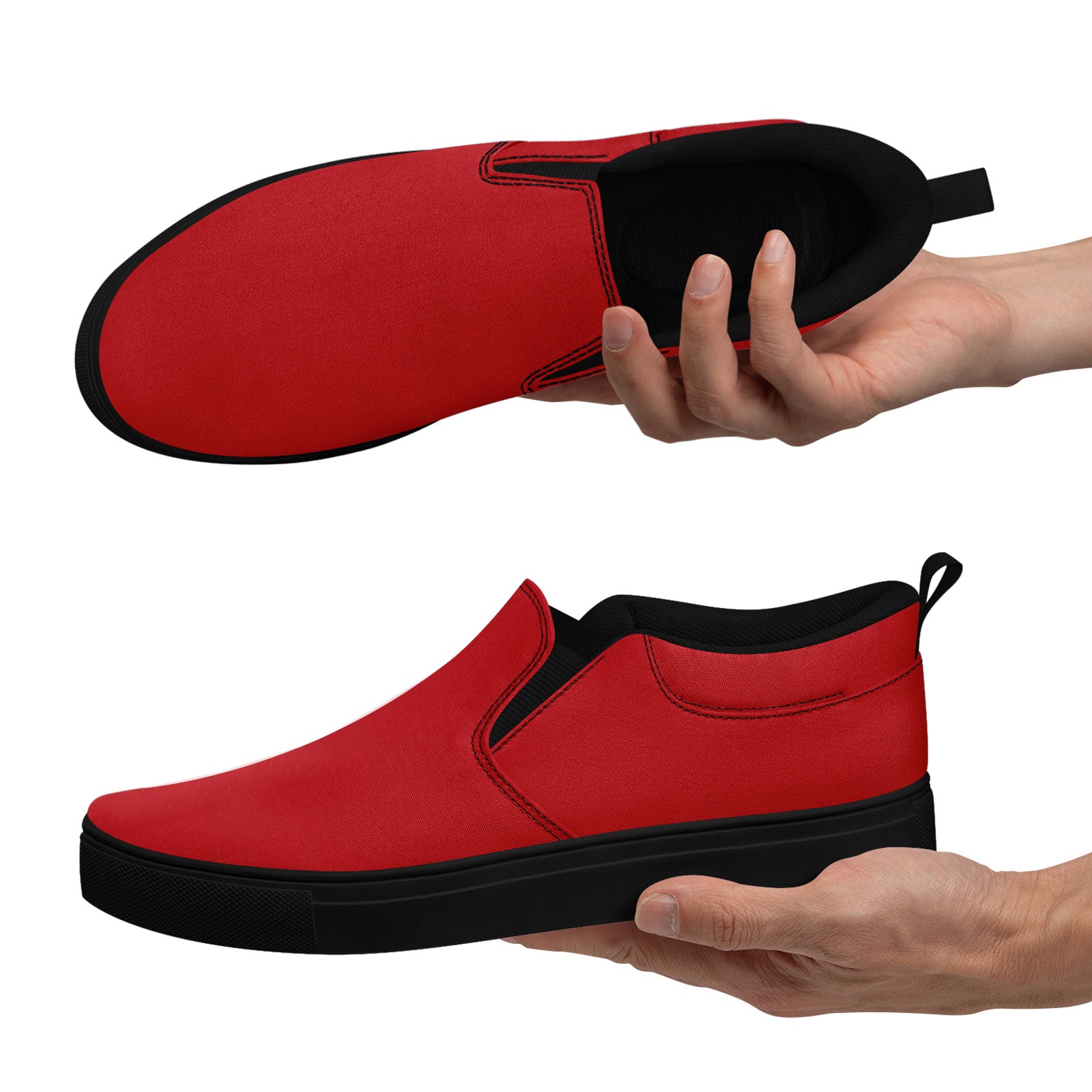 Custom Canvas Sneakers Personalized Slip On Shoes FN071-E028030-4