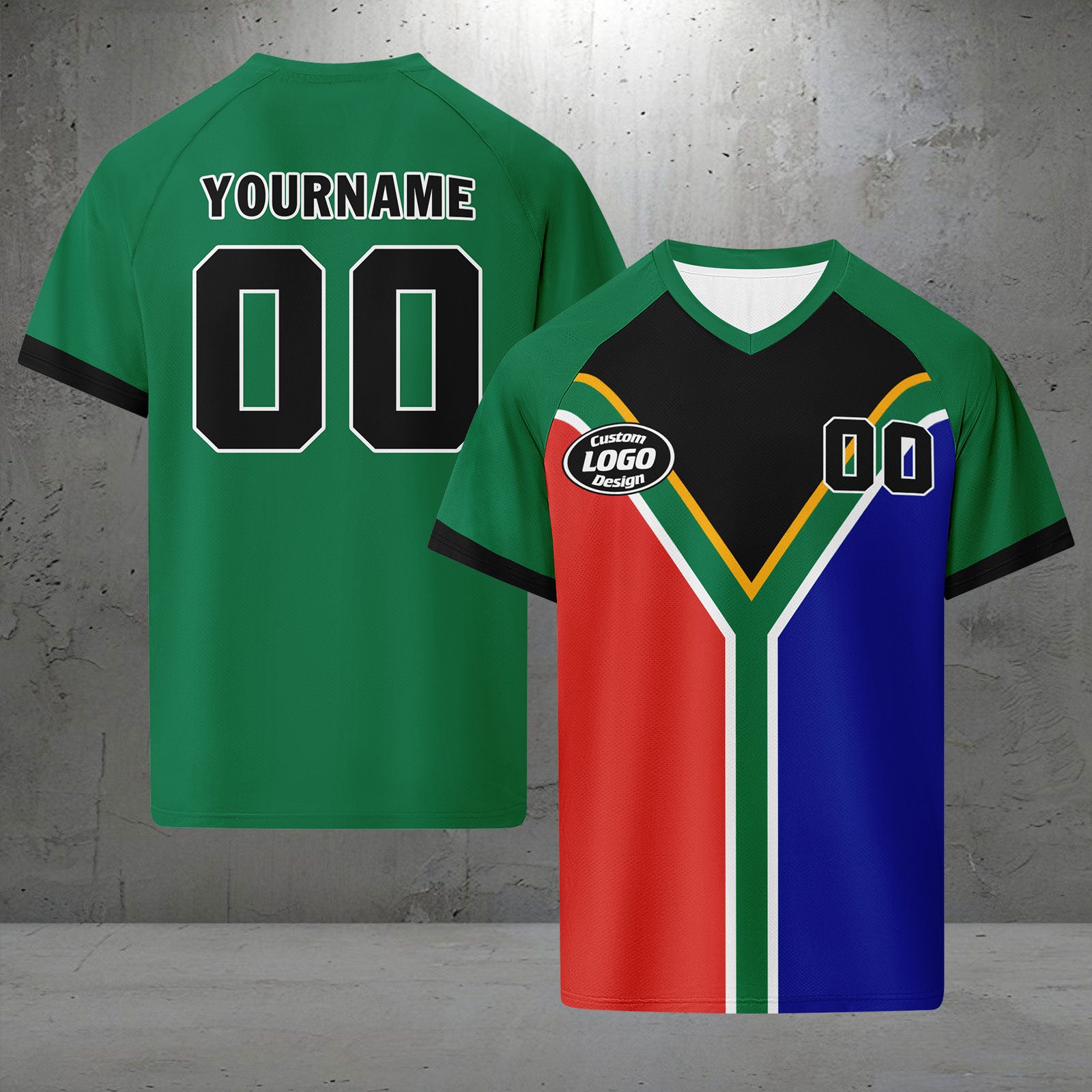 Custom South Africa 2026 World Cup Football Shirt Customized Soccer Jersey for Fans Add Your Name & Number FZ190-F025126-1