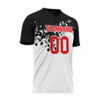 Custom Black White Soccer Sets Jersey Personalized SCJ101-D28026