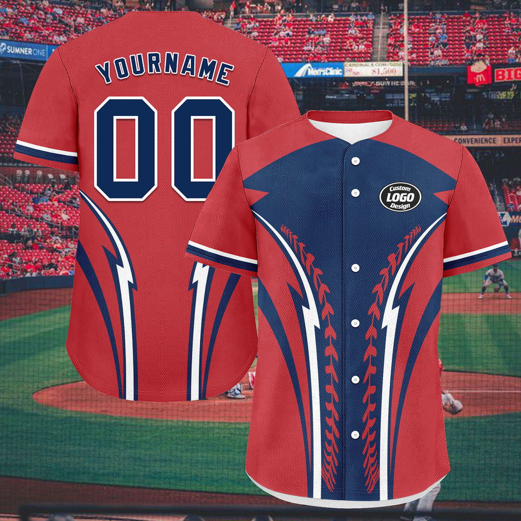 Custom Personalized Authentic Baseball Jersey BSBJ01-E023019-5