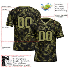 Custom Camo Personalized Authentic Football Jersey FBJ02-D06111