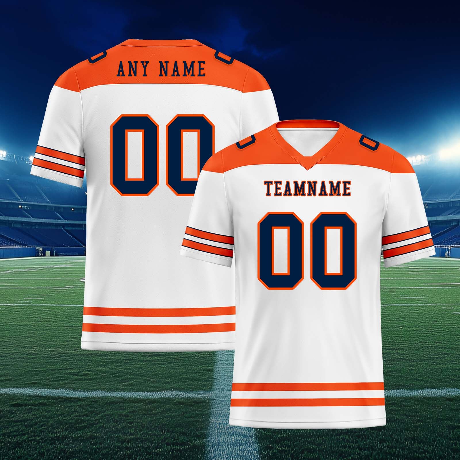 Custom Denver Personalized Authentic Football Jersey FBJ02-E0607-13