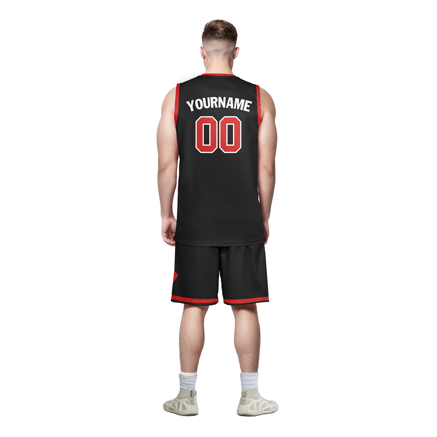 Custom Black Red Classic Style Sports Uniform Basketball Jersey BBJ01-bd0a700f