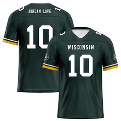 Custom Green Green Bay Personalized Authentic Football Jersey FBJ02-D020263-13