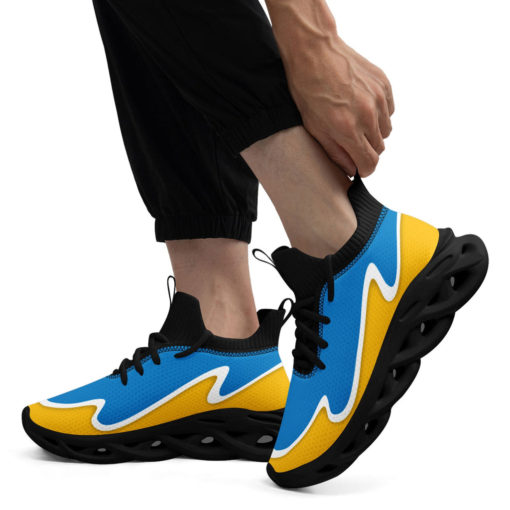 Custom Blue Yellow Maxsoul Shoes Personalized Sneaker FN030A-E020011-21