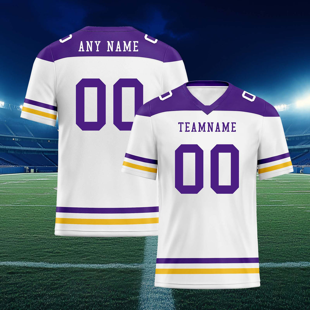 Custom Minnesota Personalized Authentic Football Jersey FBJ02-E0607-22