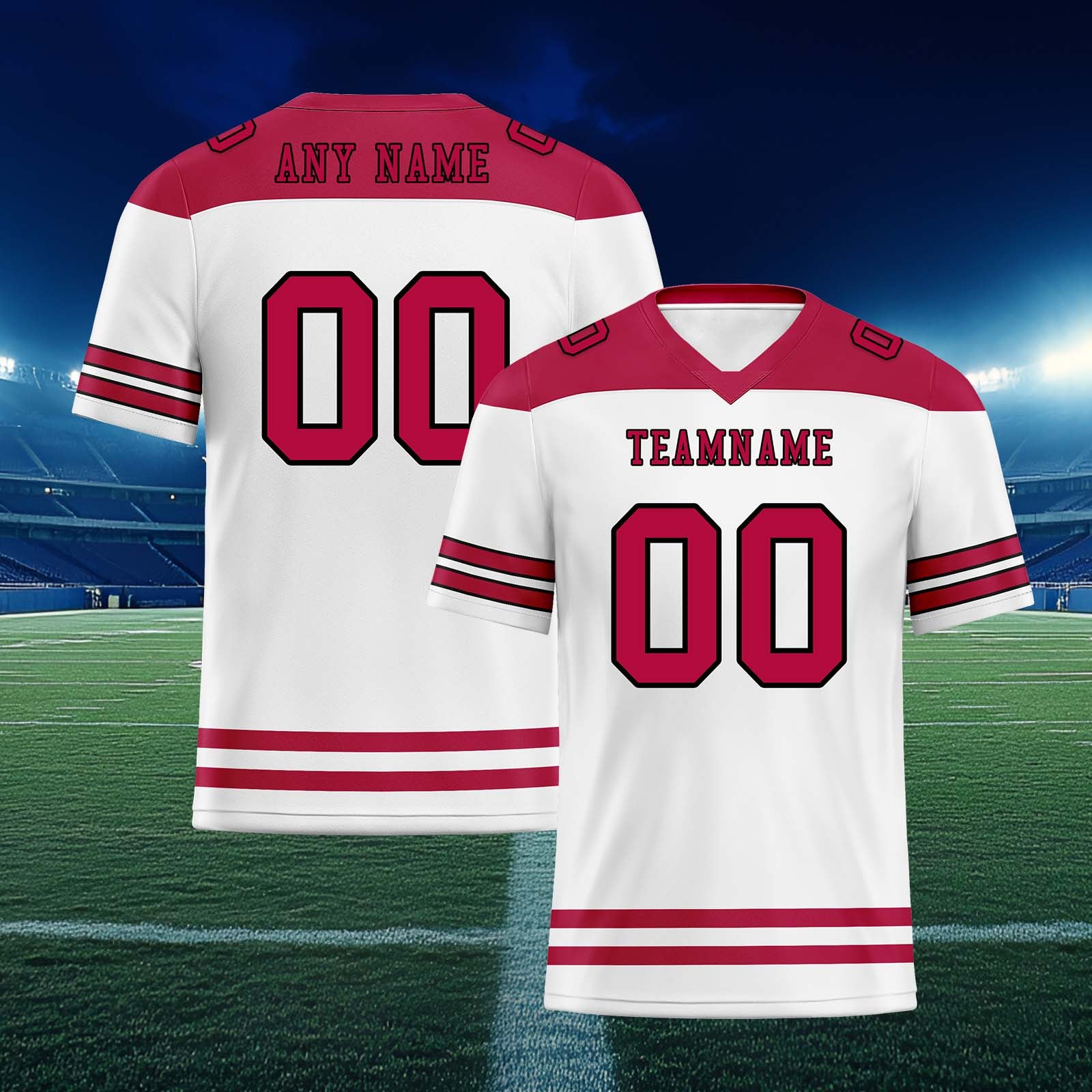 Custom Arizona Personalized Authentic Football Jersey FBJ02-E0607-32