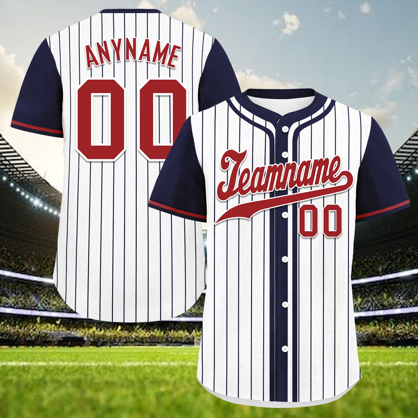Custom Vintage Personalized Authentic Baseball Jersey BSBJ01-E025021-13
