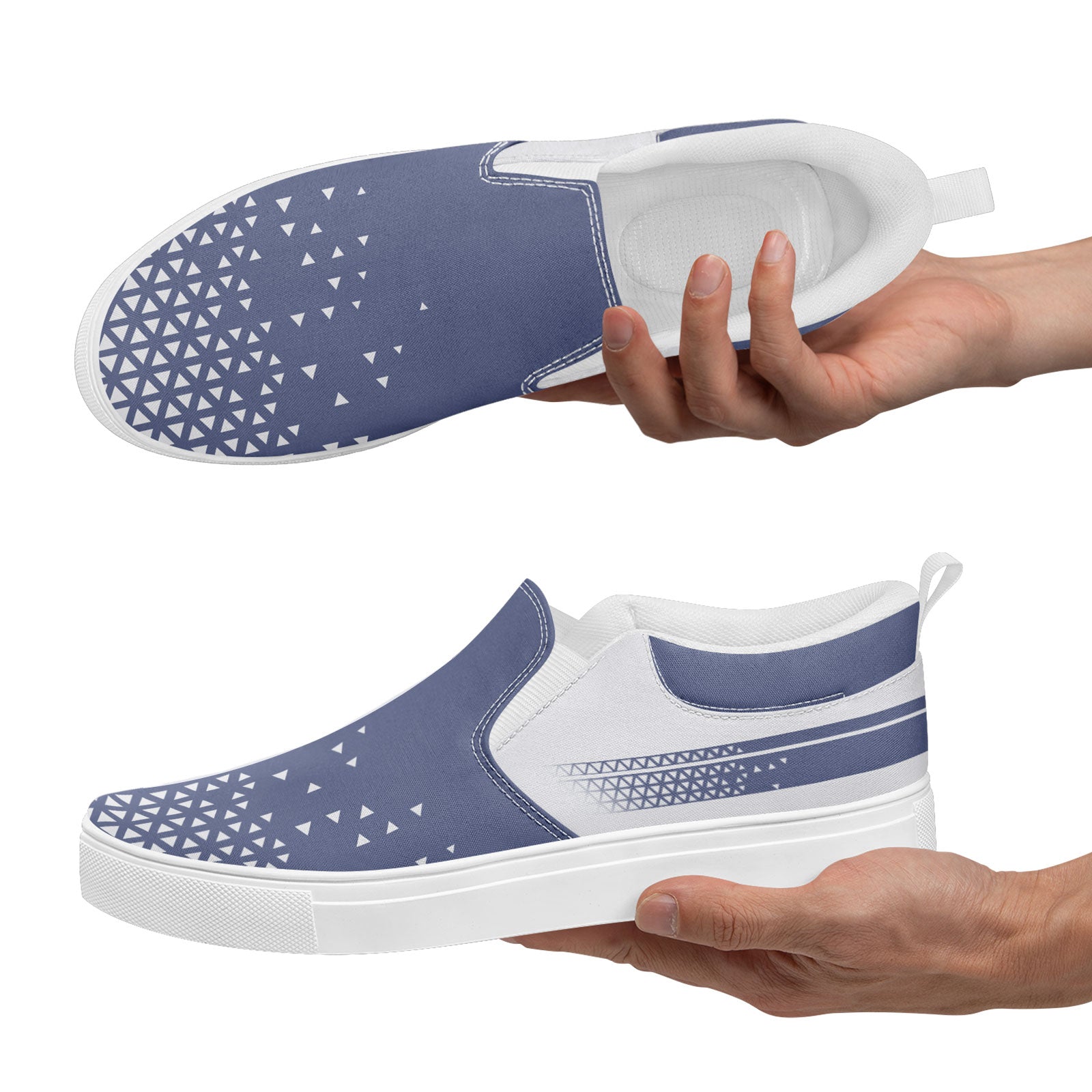 Custom Canvas Sneakers Personalized Slip On Shoes FN071-E023042-11