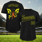 Custom Black World Cancer Day Personalized Authentic Baseball Jersey BSBJ01-E06020-17