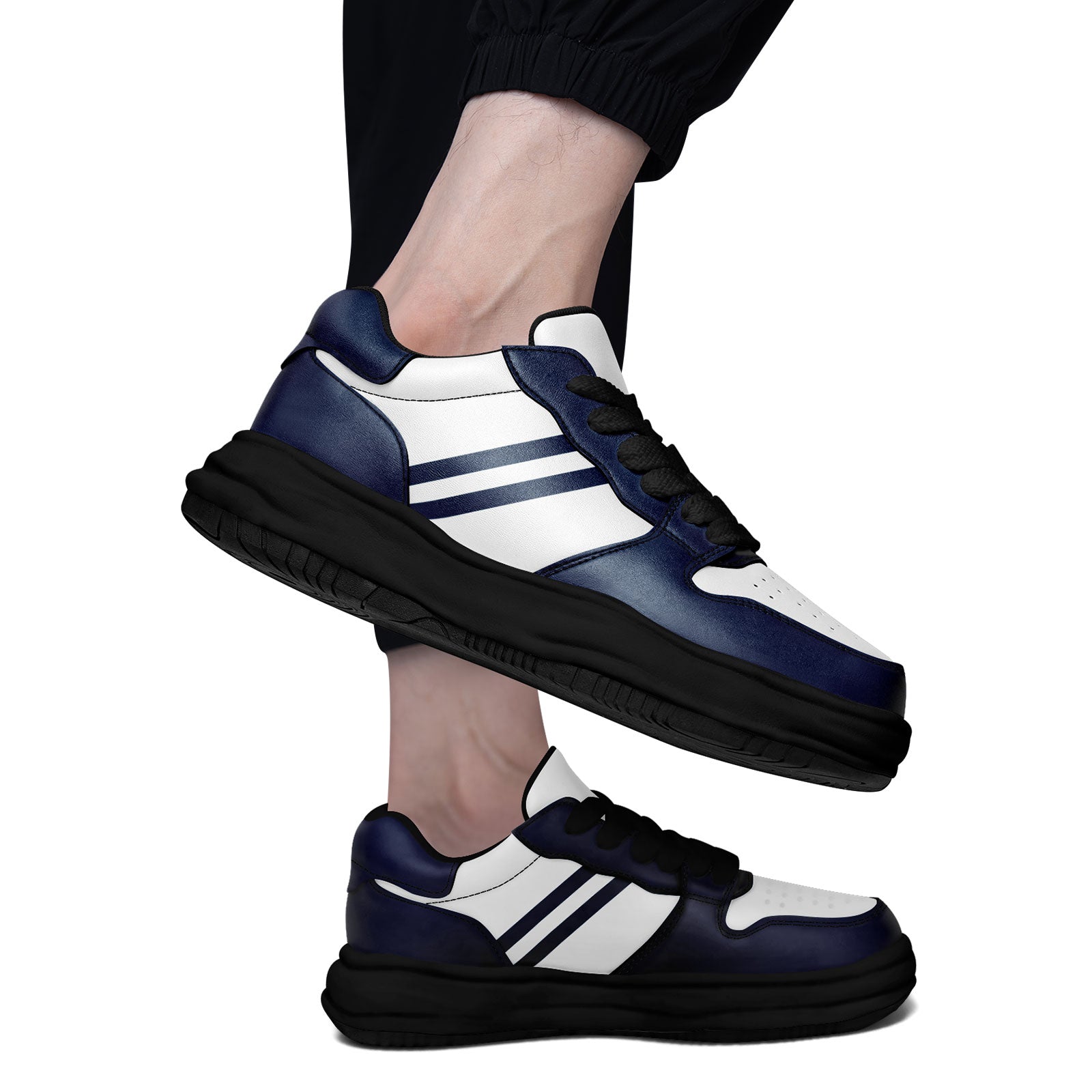 Custom Blue White Dallas Shoes Personalized Sneaker FN032-D020389-9