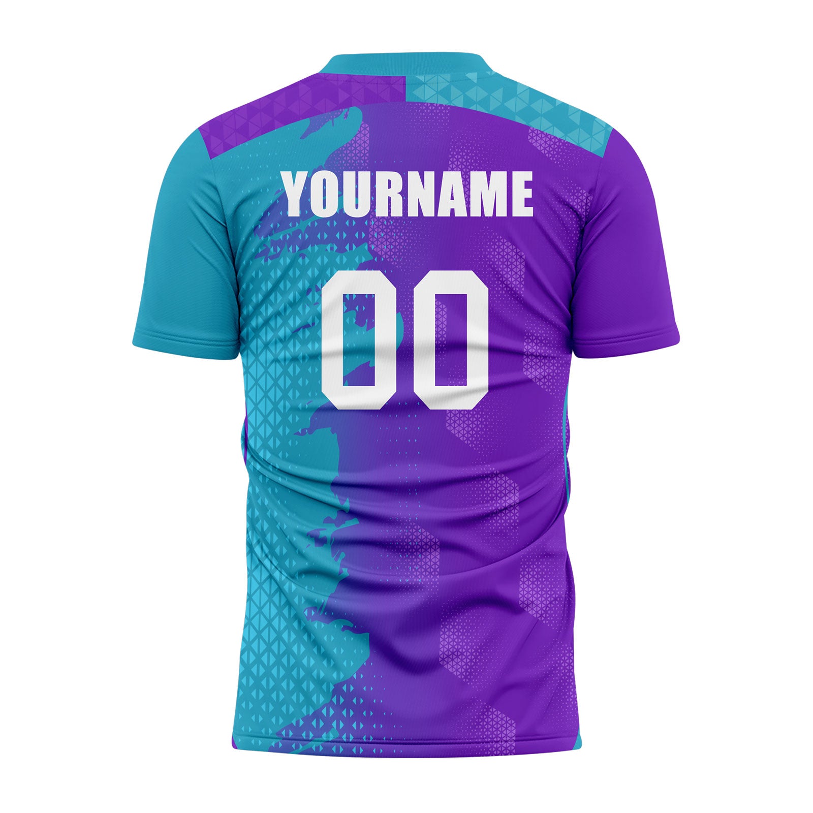 Custom Blue Purple Soccer Sets Jersey Personalized SCJ101-D020210-8