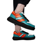 Custom Green Orange Miami Shoes Personalized Sneaker FN032-D020389-24