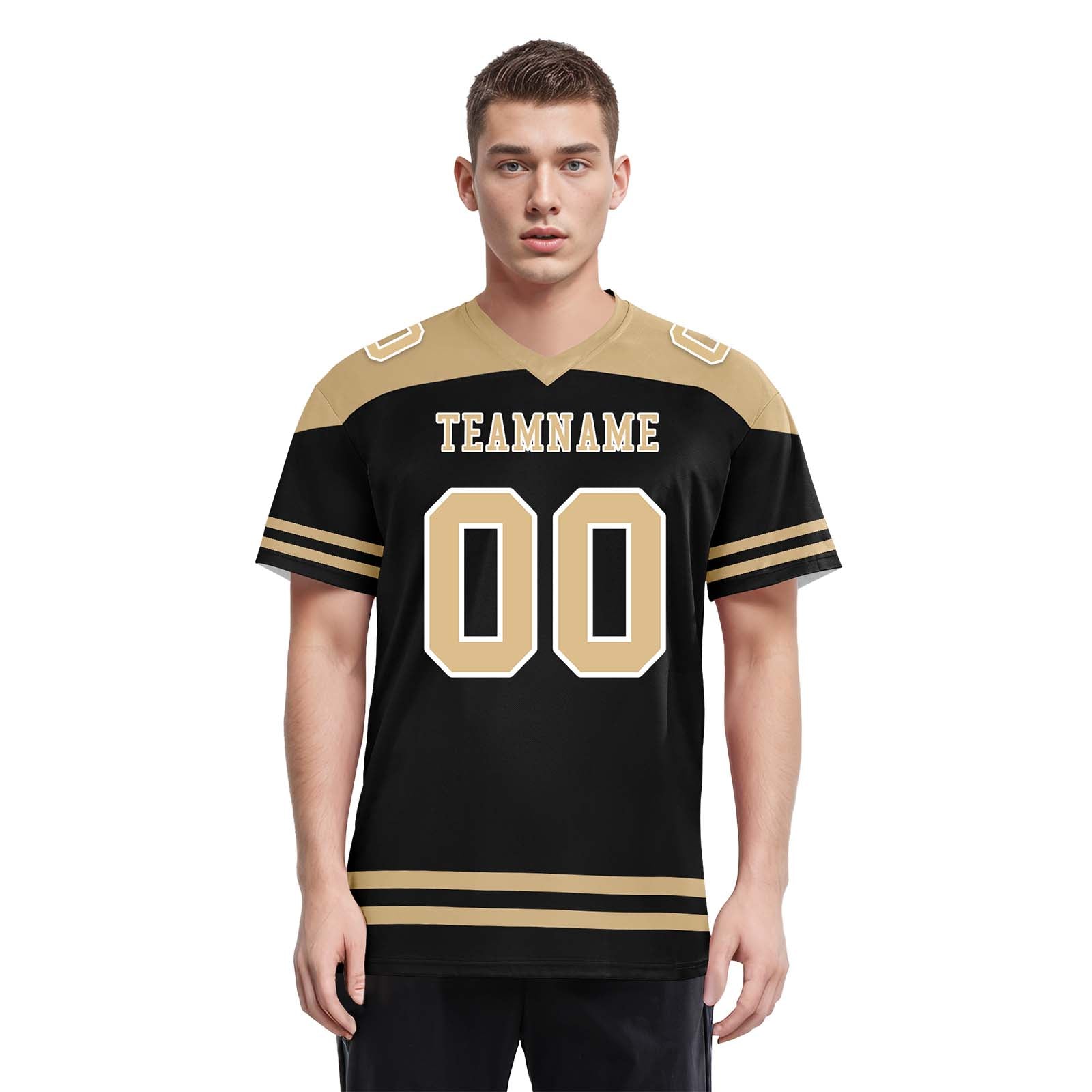 Custom New Orleans Personalized Authentic Football Jersey FBJ02-E0607-26