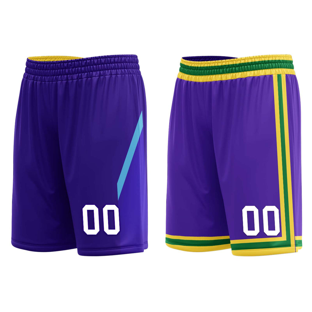 Custom Purple White Utah City Edition Personalized Reversible Basketball Set Sports Basketball Jersey BBJ01R-D0610-29