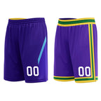 Custom Purple White Utah City Edition Personalized Reversible Basketball Set Sports Basketball Jersey BBJ01R-D0610-29