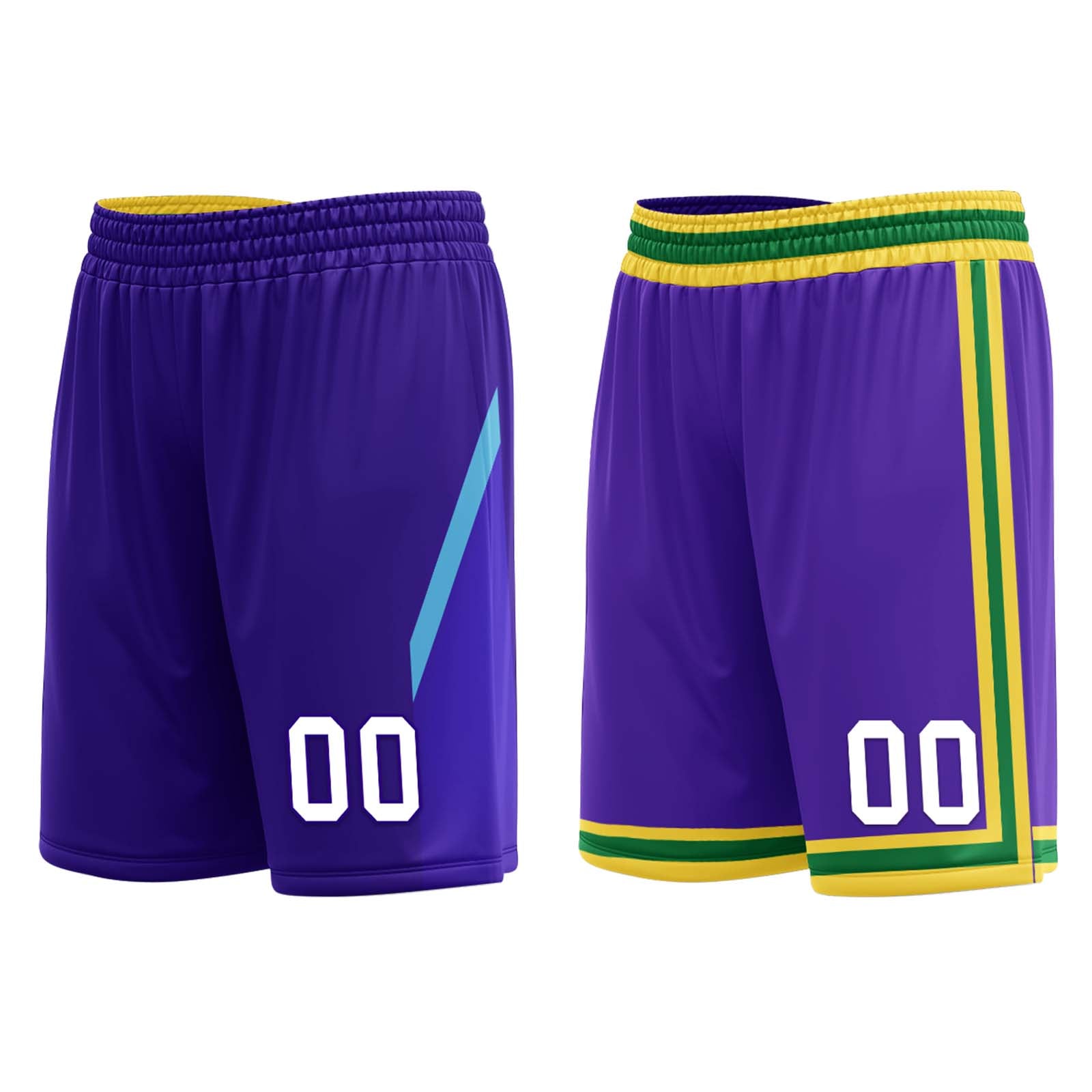 Custom Purple White Utah City Edition Personalized Reversible Basketball Set Sports Basketball Jersey BBJ01R-D0610-29
