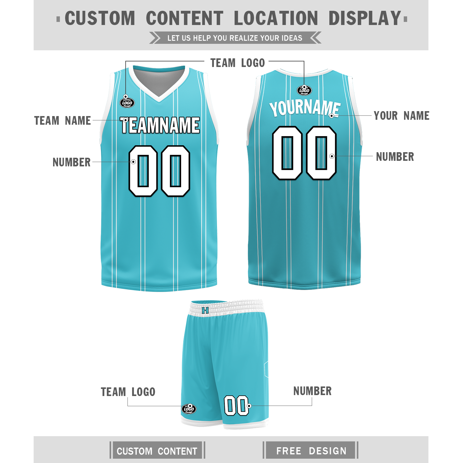 Custom White Blue Classic Style Reversible Basketball Uniform Personalized COOLMAX BBJR-D017013