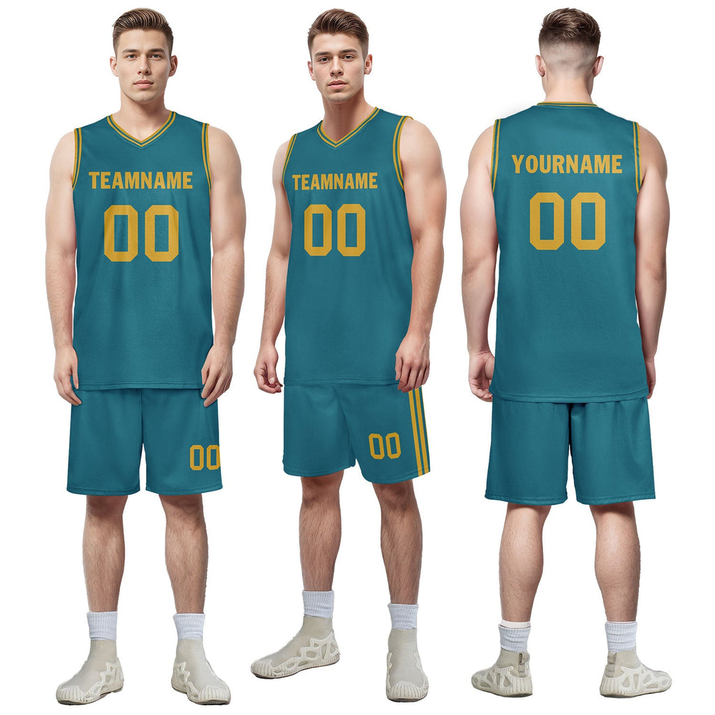 Custom Green Classic Style Sports Uniform Basketball Jersey BBJ01-D020105-13