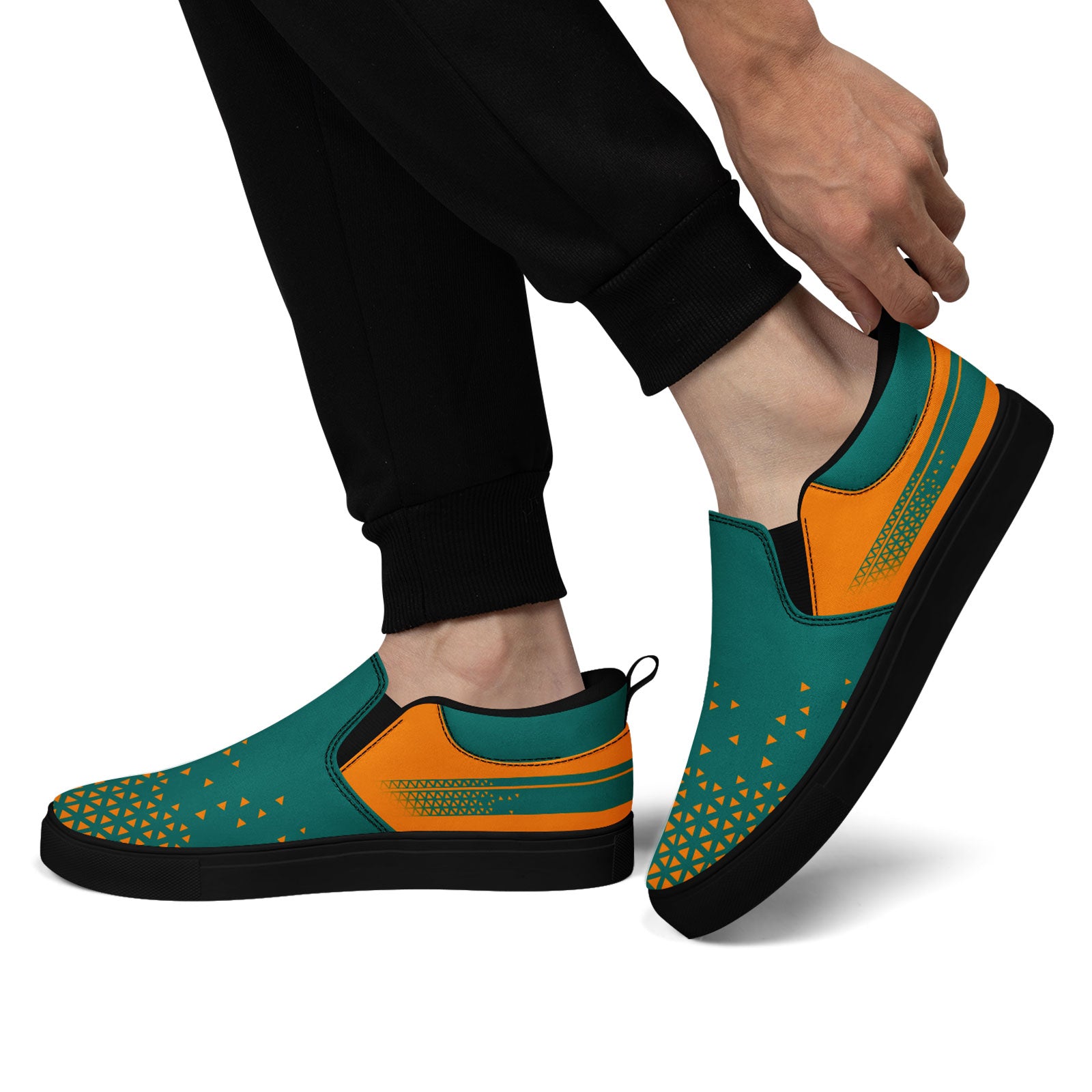 Custom Canvas Sneakers Personalized Slip On Shoes FN071-E023042-6