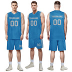 Custom Blue Classic Style Sports Uniform Basketball Jersey BBJ01-D020105-11