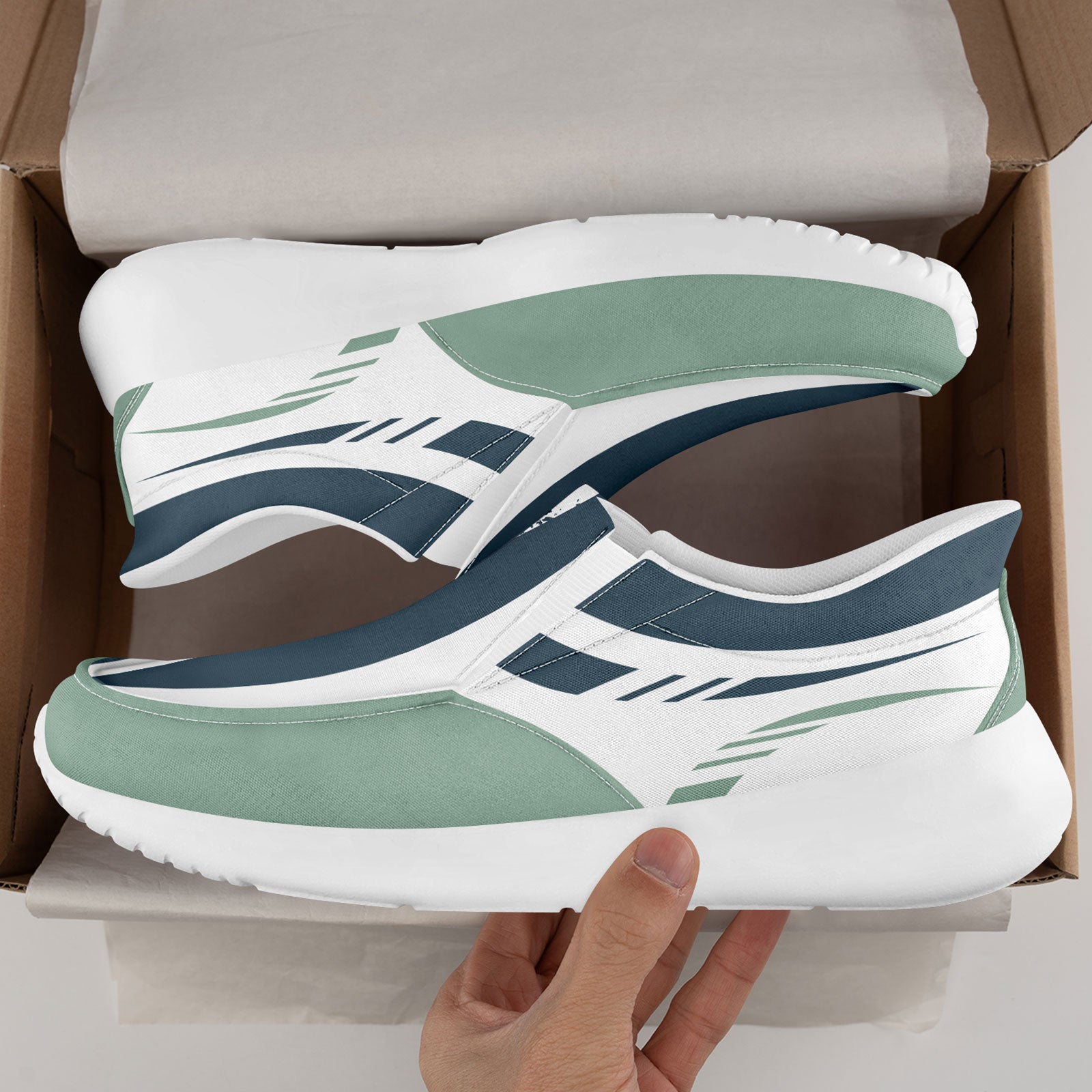 Custom Corporate Sneakers Slip On Shoes Personalized Corporate Shoes FN067-E023045-3