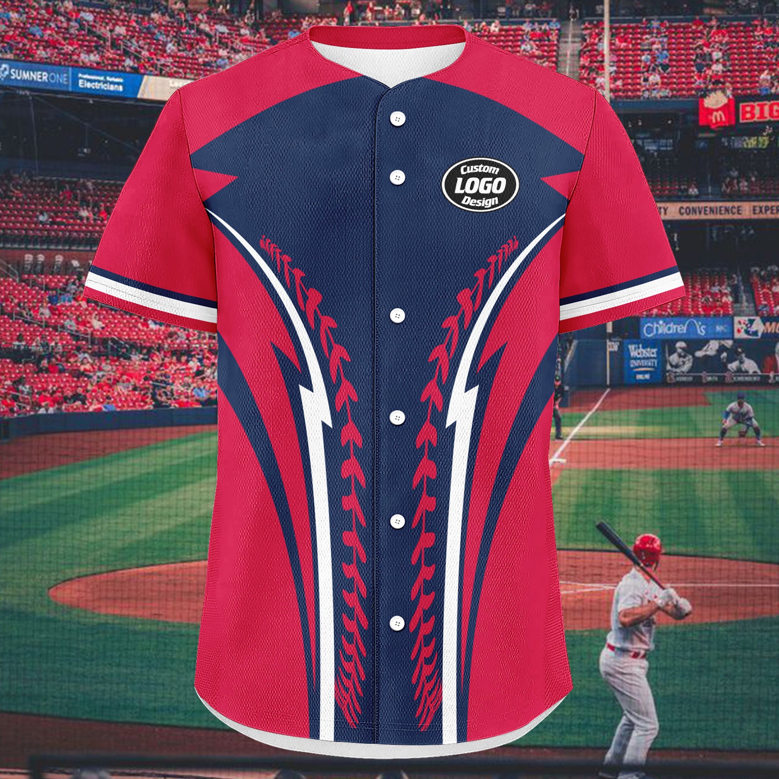 Custom Personalized Authentic Baseball Jersey BSBJ01-E023019-3