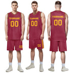 Custom Red Classic Style Sports Uniform Basketball Jersey BBJ01-D020105-2