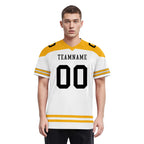 Custom Pittsburgh Personalized Authentic Football Jersey FBJ02-E0607-7