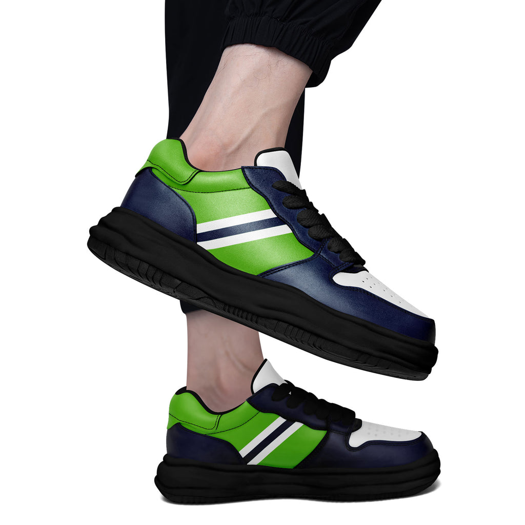 Custom Blue Green Seattle Shoes Personalized Sneaker FN032-D020389-27