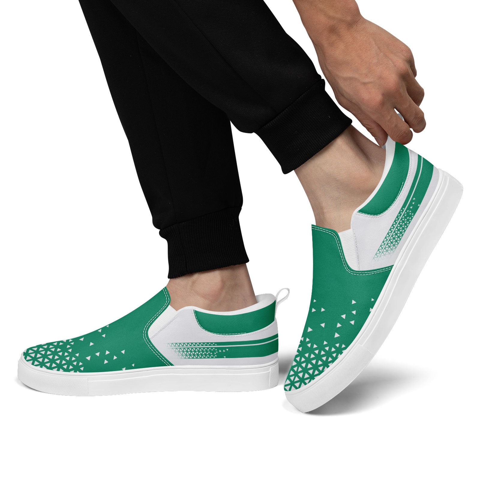 Custom Canvas Sneakers Personalized Slip On Shoes FN071-E023042-10