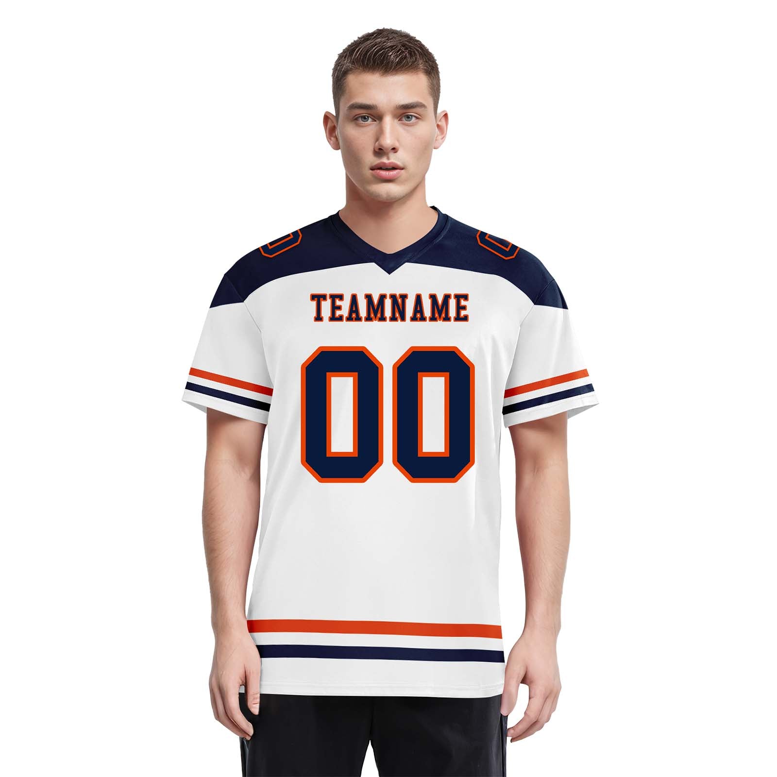 Custom Chicago Personalized Authentic Football Jersey FBJ02-E0607-21