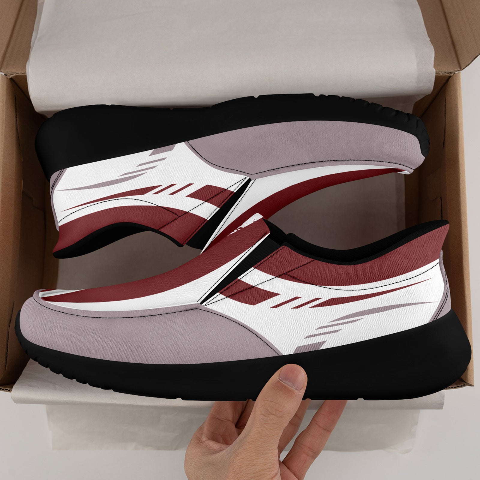 Custom Corporate Sneakers Slip On Shoes Personalized Corporate Shoes FN067-E023045-6