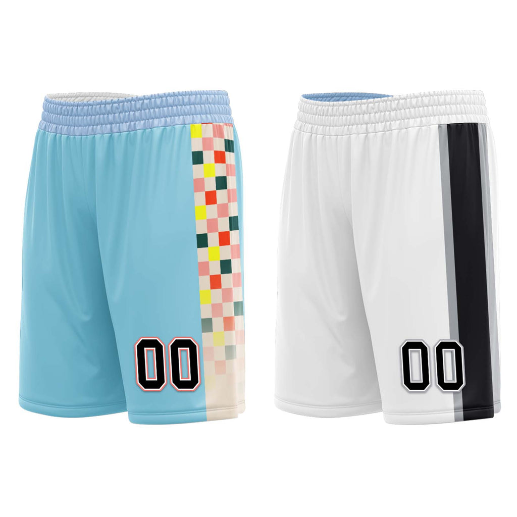 Custom Glacier Blue Brown Red San Antonio City Edition Personalized Reversible Basketball Set Sports Basketball Jersey BBJ01R-D0610-27