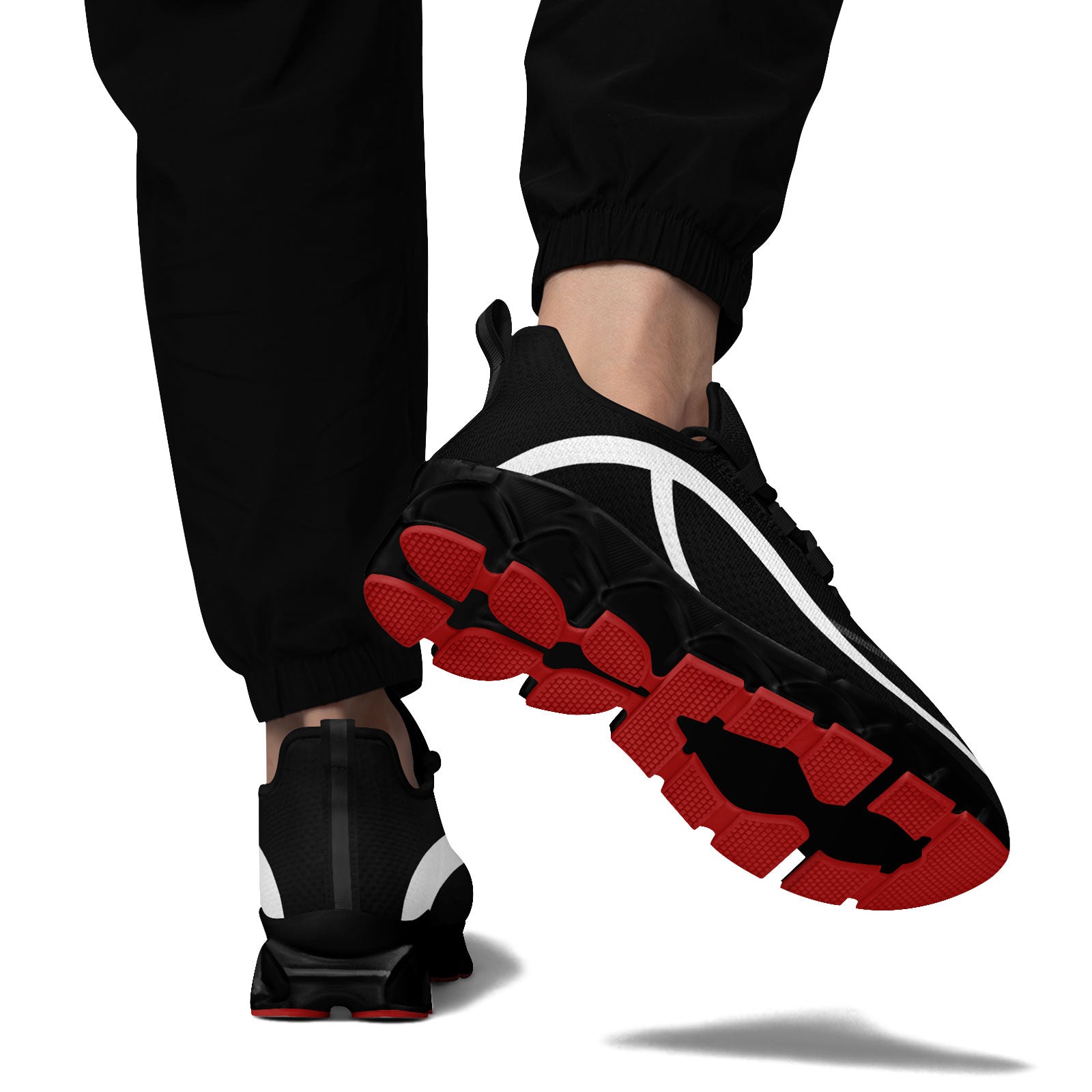 Custom Black White Maxsoul Shoes Personalized Sneaker FN003XD-D020391-15