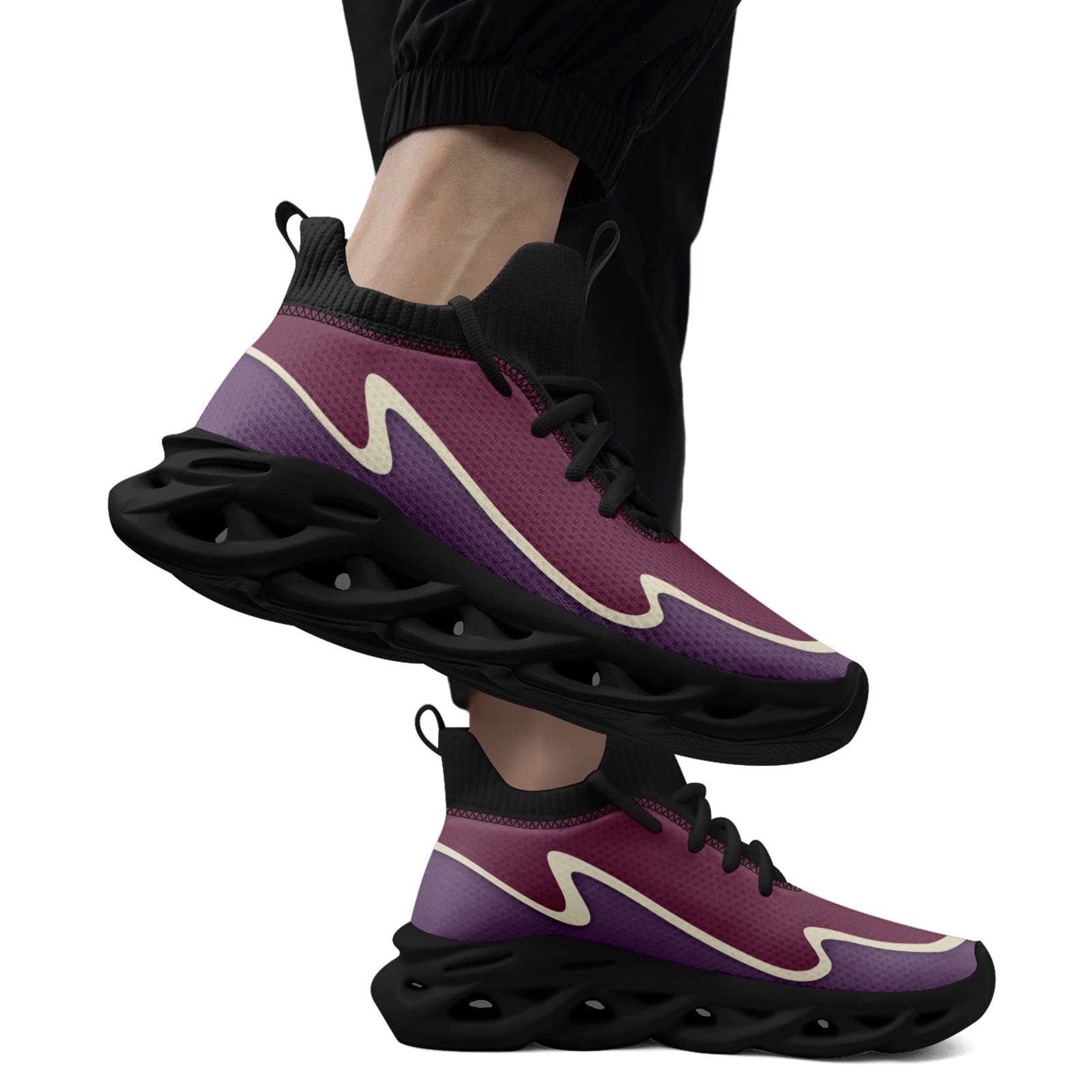 Custom Purple Maxsoul Shoes Personalized Sneaker FN030A-E020011-13