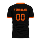 Custom Black Yellow Soccer Sets Jersey Personalized SCJ101-D020131-3