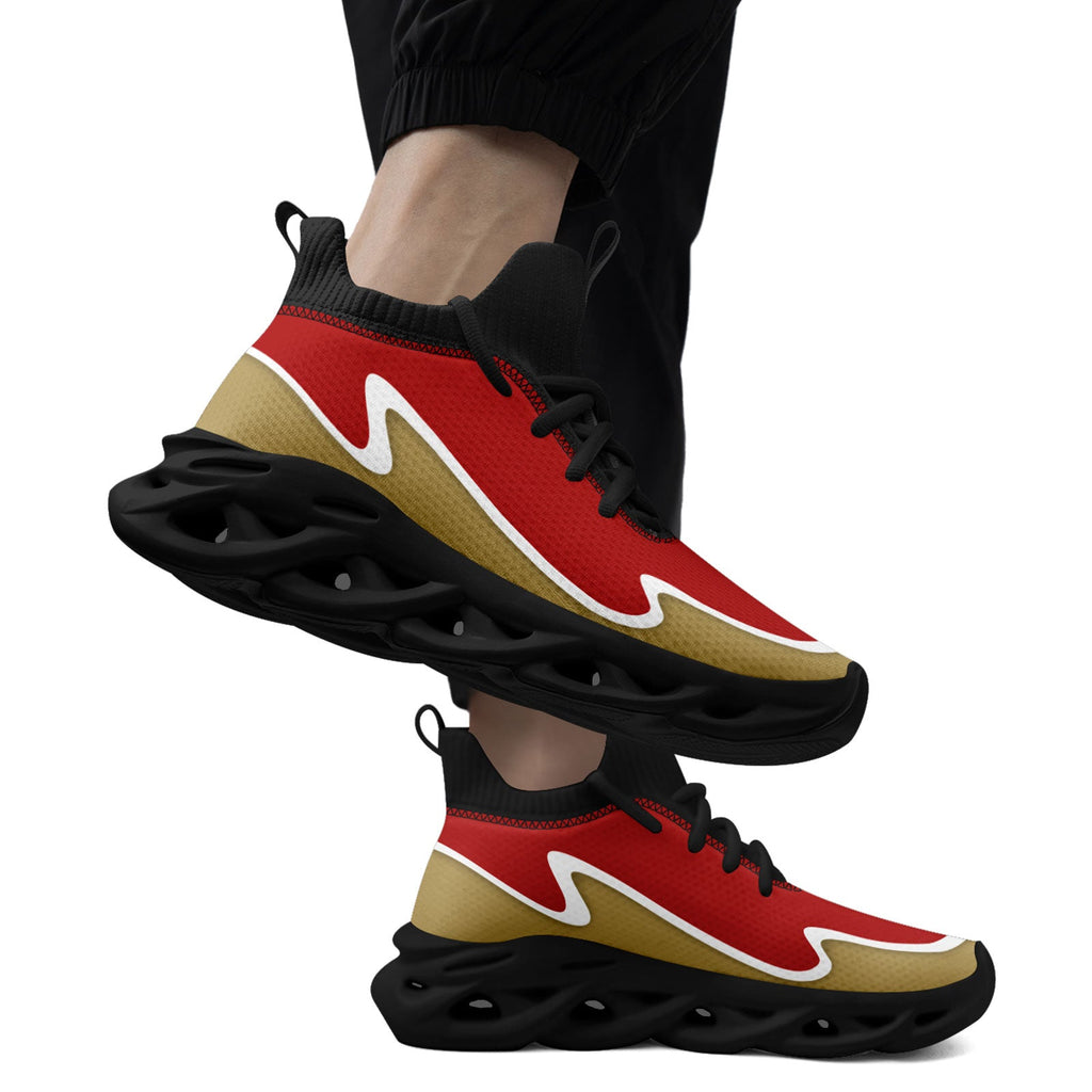 Custom Red Gold Maxsoul Shoes Personalized Sneaker FN030A-E020011-18