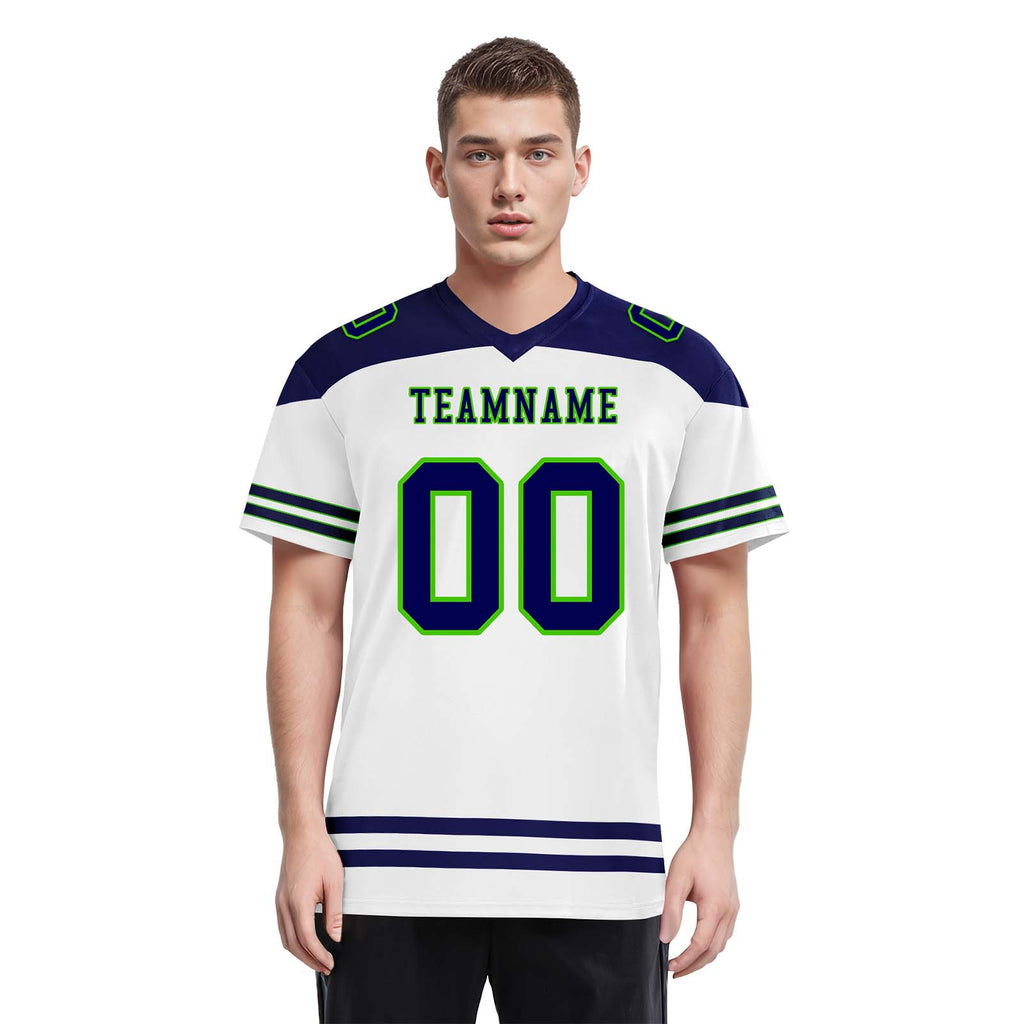 Custom Seattle Personalized Authentic Football Jersey FBJ02-E0607-30