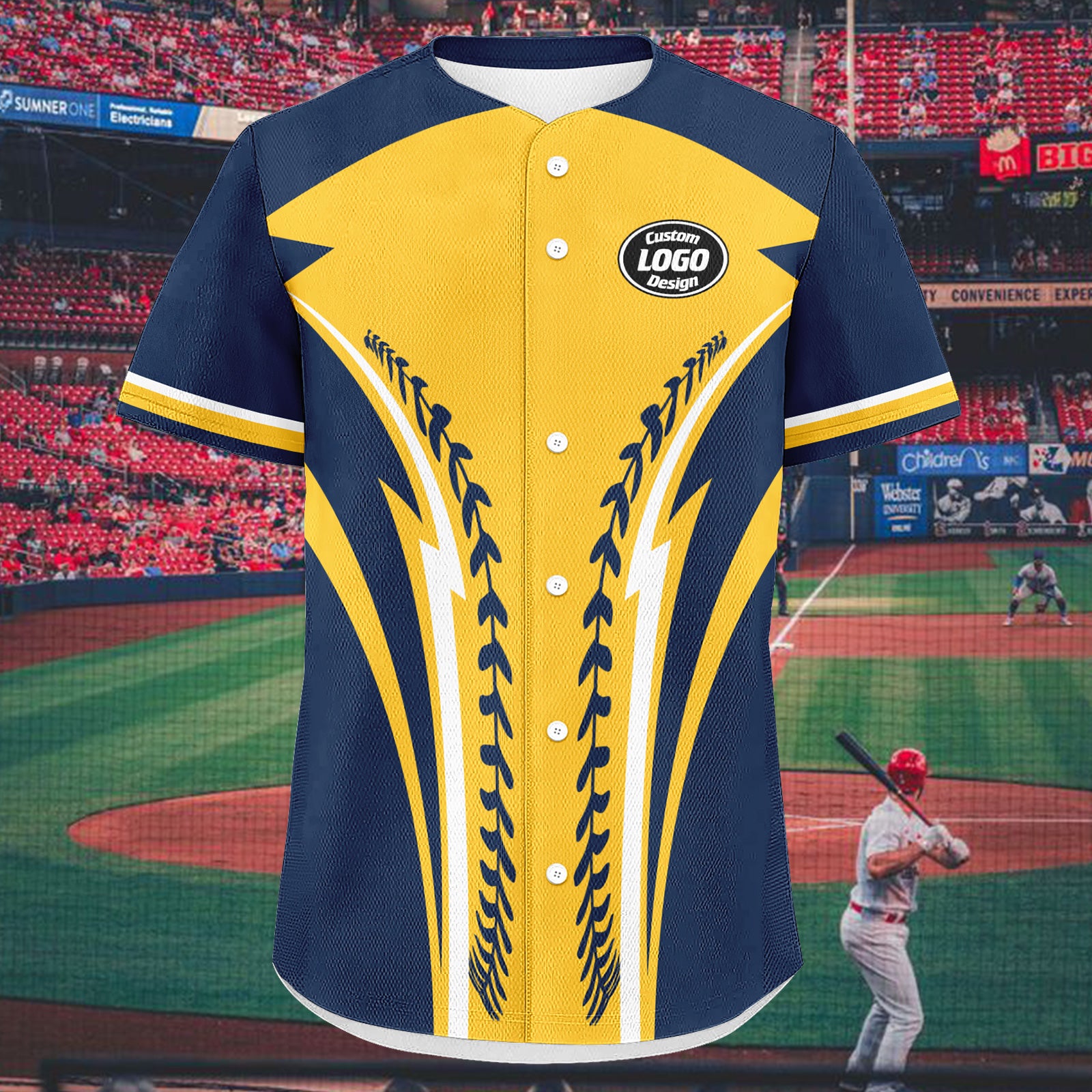 Custom Personalized Authentic Baseball Jersey BSBJ01-E023019-17