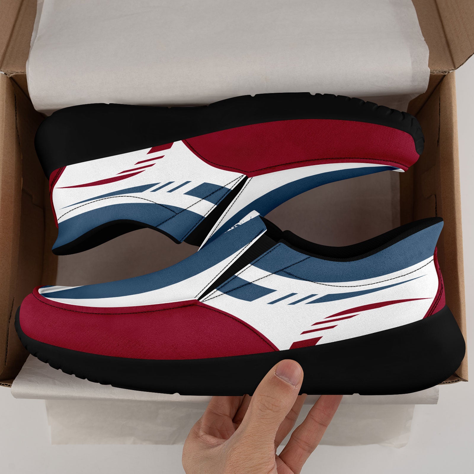 Custom Corporate Sneakers Slip On Shoes Personalized Corporate Shoes FN067-E023045-7