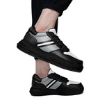 Custom Black Gray Las Vegas Shoes Personalized Sneaker FN032-D020389-20