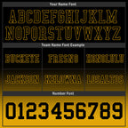 Custom Black Yellow Fade Fashion Personalized Authentic Football Jersey FBJ02-D06084