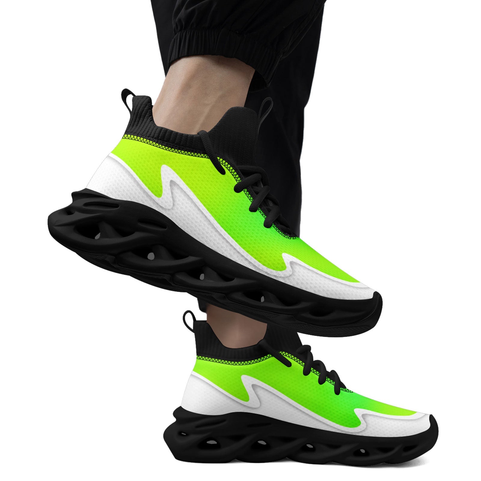 Custom Green White Maxsoul Shoes Personalized Sneaker FN030A-E020011-5