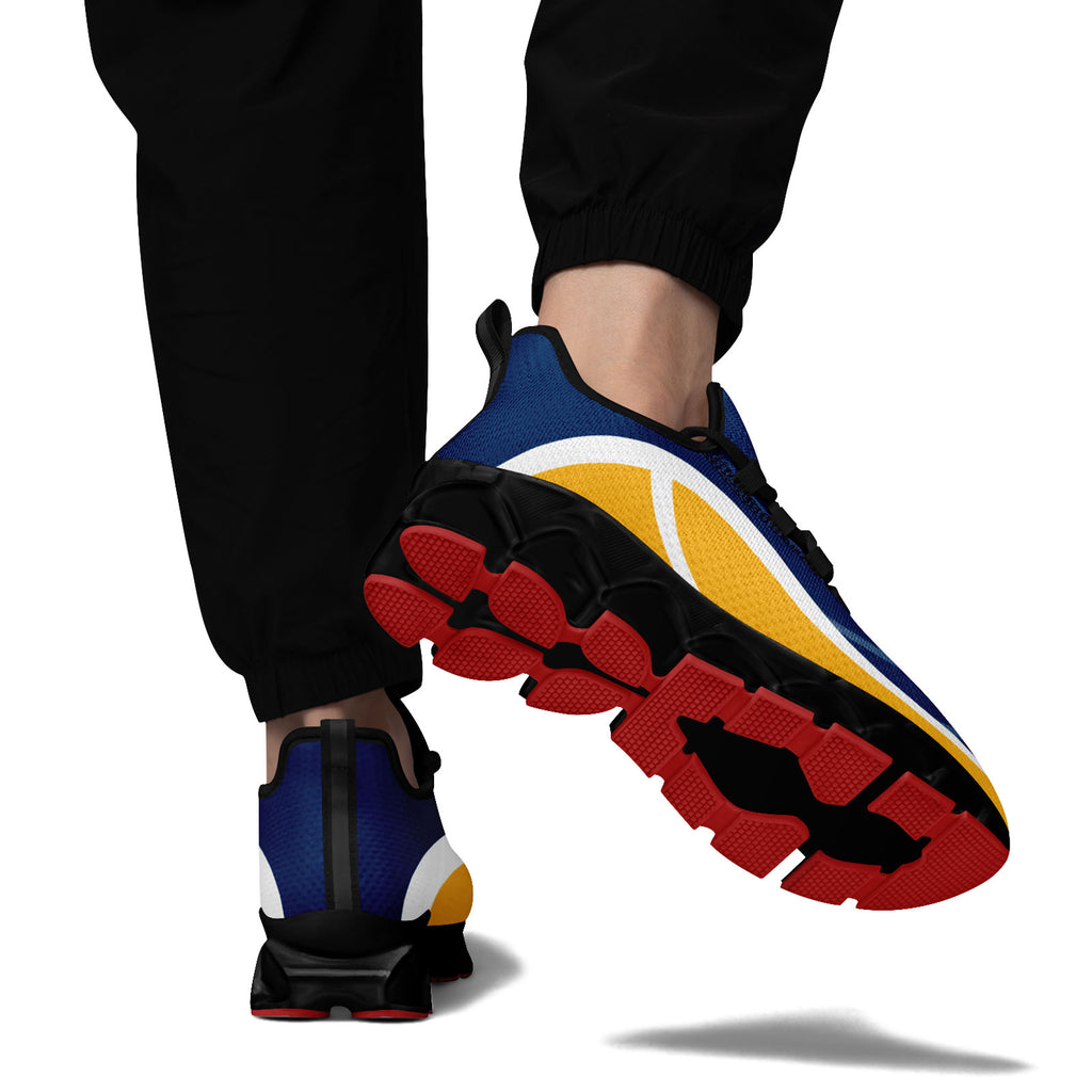 Custom Blue Yellow Maxsoul Shoes Personalized Sneaker FN003XD-D020391-4