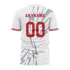 Custom White Gray Soccer Sets Jersey Personalized SCJ101-D28038