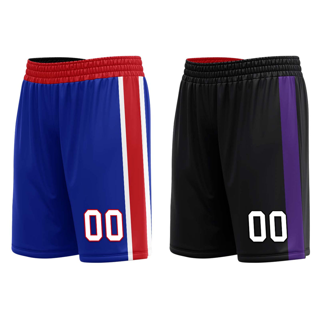 Custom Blue Red White Sacramento City Edition Personalized Reversible Basketball Set Sports Basketball Jersey BBJ01R-D0610-26