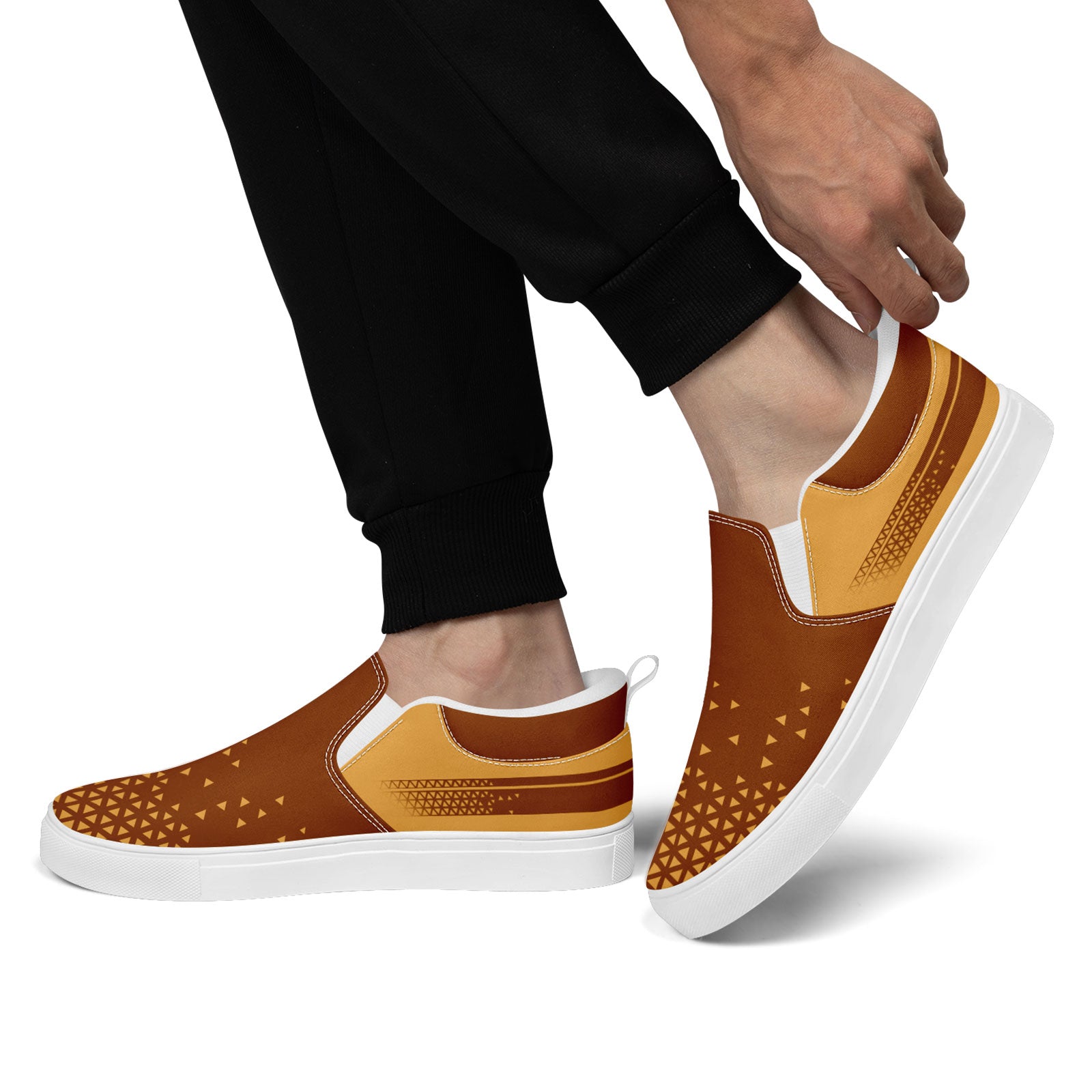 Custom Canvas Sneakers Personalized Slip On Shoes FN071-E023042-2