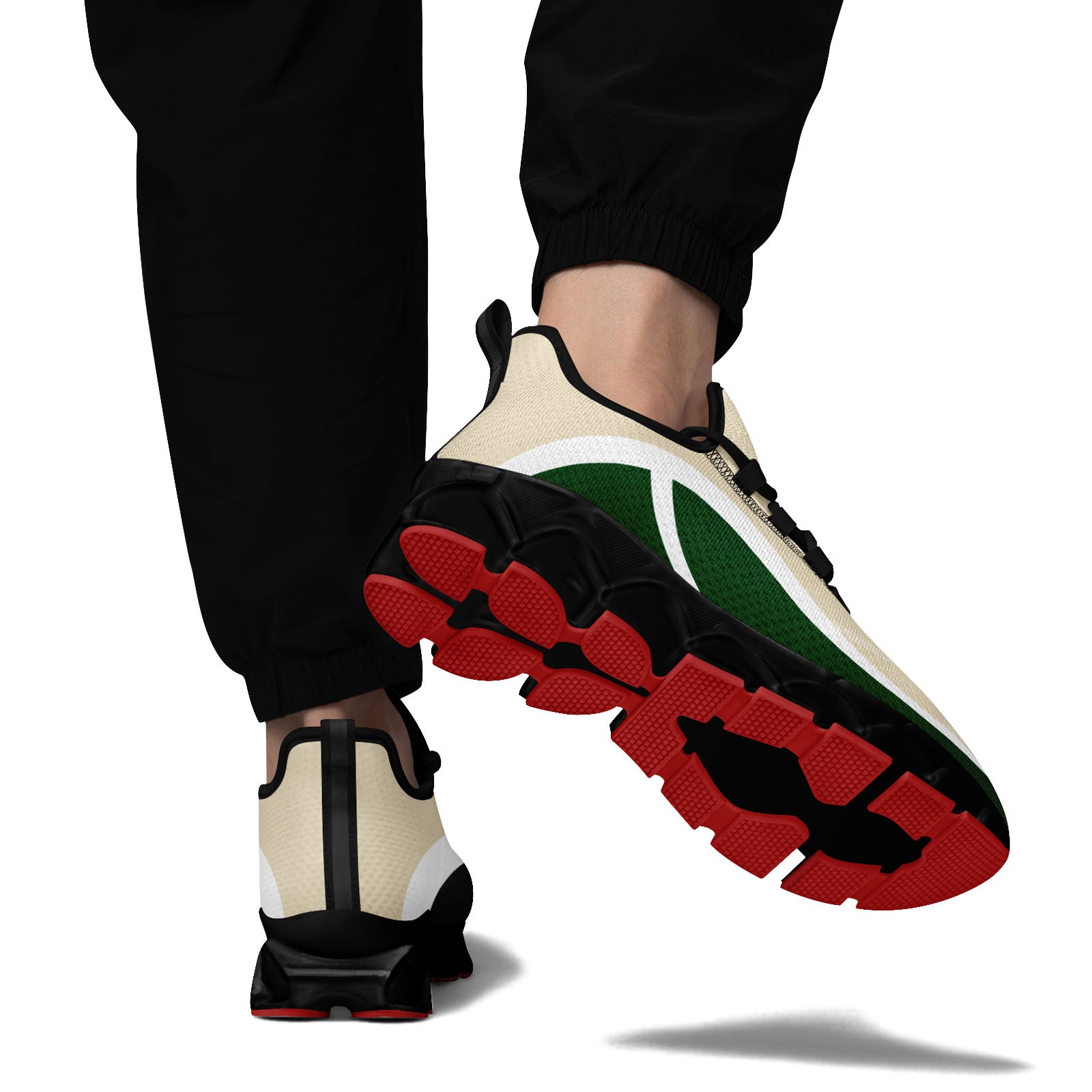 Custom Green Cream Maxsoul Shoes Personalized Sneaker FN003XD-D020391-14